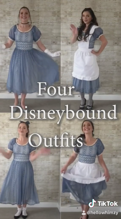 four disneybounds in one dress